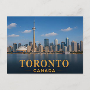 Carte Postale Toronto Canada Moderne Skyline Destination de Voya