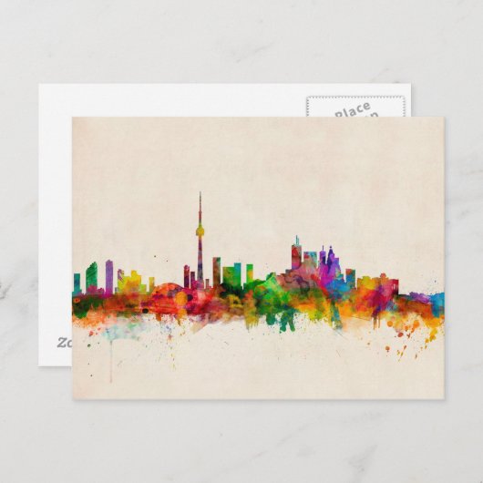 Carte Postale Toronto Canada Skyline (Devant / Derrière)