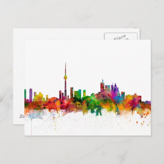 Carte Postale Toronto Canada Skyline (Devant / Derrière)