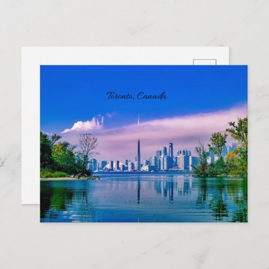Carte Postale Toronto, Canada Skyline View (Devant / Derrière)