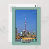 Carte Postale Toronto, Canada Tour CN (Devant / Derrière)