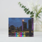 Carte Postale Toronto Colorful Skyline (Debout devant)