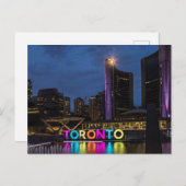 Carte Postale Toronto Colorful Skyline (Devant / Derrière)