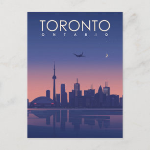 Carte Postale Toronto en style Vintage