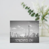 Carte Postale Toronto Greyscale Cityscape (Debout devant)