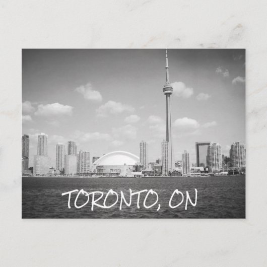 Carte Postale Toronto Greyscale Cityscape (Devant)