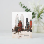Carte Postale Toronto, Immeuble Flat Iron (Debout devant)