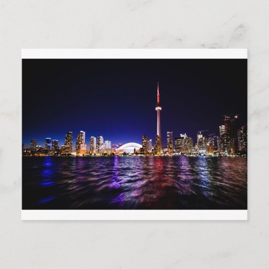 Carte Postale Toronto Night Skyline (Devant)