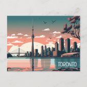 Carte Postale Toronto Ontario Vue panoramique paysage urbain (Devant)