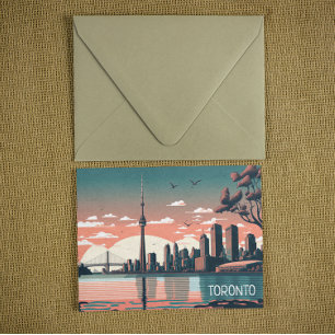 Carte Postale Toronto Ontario Vue panoramique paysage urbain