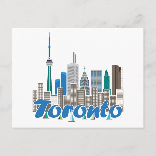 Carte Postale Toronto Skyline (Devant)