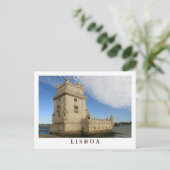 Carte postale "Torre de Belem, Lisboa" (Debout devant)
