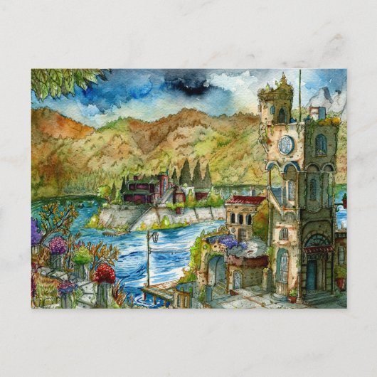 Carte Postale Torre del Lago Acuarela (Devant)