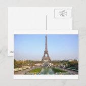 Carte Postale Torre Eiffel (Devant / Derrière)