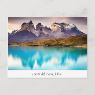 Carte postale Torres del Paine, Patagonie