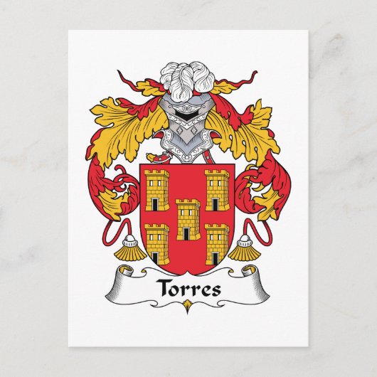 Carte Postale Torres Family Crest (Devant)