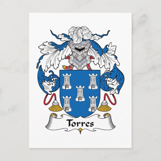 Carte Postale Torres Family Crest (Devant)