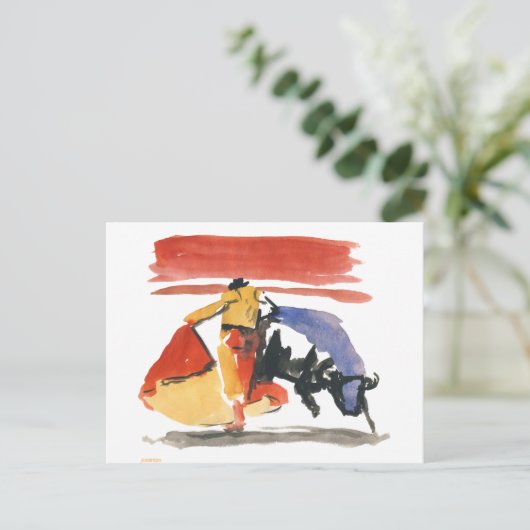 Carte Postale torro & torrero (Debout devant)