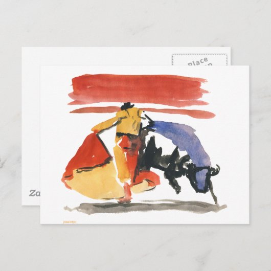 Carte Postale torro & torrero (Devant / Derrière)