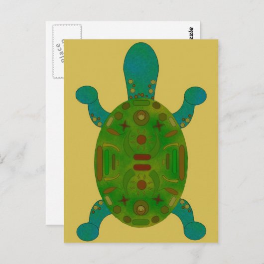 Carte postale tort marron (Devant / Derrière)