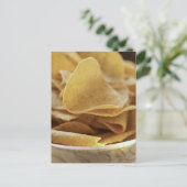 Carte Postale Tortilla chips dans un bol de bois (Debout devant)