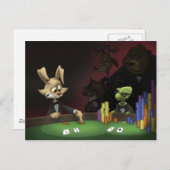 Carte postale Tortoise et lièvre (Devant / Derrière)