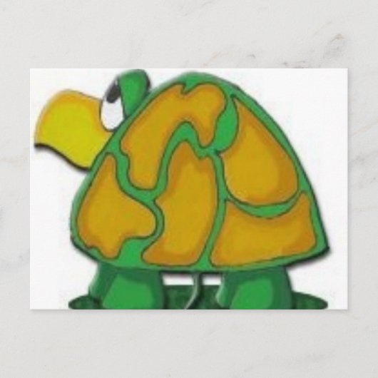Carte Postale tortue (Devant)