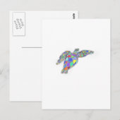Carte Postale tortue (Devant / Derrière)