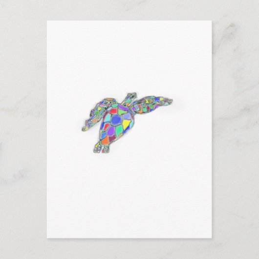 Carte Postale tortue (Devant)