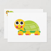 Carte postale tortue (Devant / Derrière)