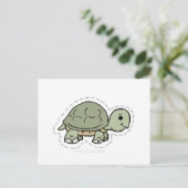 CARTE POSTALE TORTUE (Debout devant)
