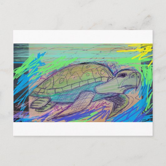 Carte Postale Tortue 7 (Devant)