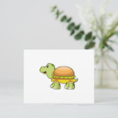 Carte Postale Tortue avec carapace en burger.PNG (Debout devant)