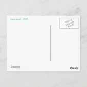 Carte Postale Tortue bleue (Dos)