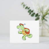 Carte Postale Tortue comme coureur (Debout devant)