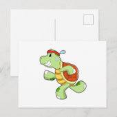 Carte Postale Tortue comme coureur (Devant / Derrière)