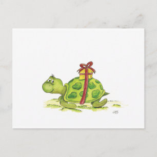 Carte Postale Tortue d'anniversaire