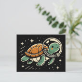 Carte Postale Tortue de l'espace (Debout devant)
