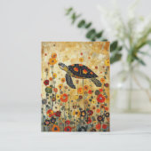 Carte Postale Tortue de mer (Debout devant)