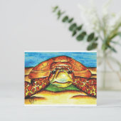 Carte Postale Tortue de mer (Debout devant)