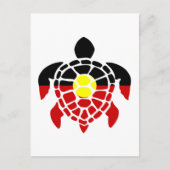 Carte Postale Tortue de mer aborigène australien (Devant)