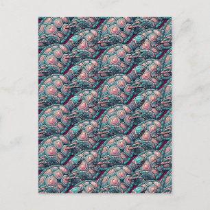 Carte Postale Tortue de mer décorative