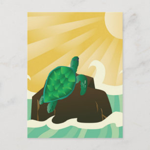 Carte Postale Tortue de mer d'Hawaii