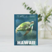Carte Postale Tortue de mer d'Hawaii Artiste (Debout devant)