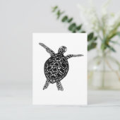 Carte Postale Tortue de mer Protégez la planète (Debout devant)