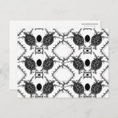 Carte Postale Tortue de mer Tortue Moons Pattern (Devant / Derrière)