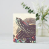Carte Postale Tortue de Noël (Debout devant)