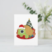 Carte Postale Tortue de Noël (Debout devant)