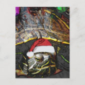 Carte Postale Tortue de Noël mignonne (Devant)