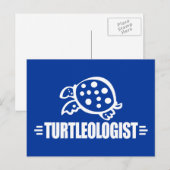 Carte Postale Tortue drôle (Devant / Derrière)
